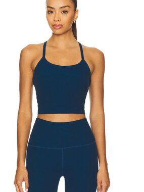 Beyond Yoga Navy Scoop Tank Top